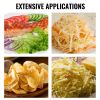 VEVOR Rotary Cheese Grater, Zinc Alloy Rotary Vegetable Mandoline, Manual Cheese Mandoline w/ 5 Stainless Steel Cutting Cones, Manual Vegetable Grater