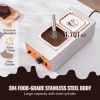 VEVOR Chocolate Tempering Machine, 9 Lbs 2 Tanks Chocolate Melting Pot with TEMP Control 86~185℉, 800W Stainless Steel Electric Commercial Food Warmer