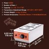 VEVOR Chocolate Tempering Machine, 9 Lbs 2 Tanks Chocolate Melting Pot with TEMP Control 86~185℉, 800W Stainless Steel Electric Commercial Food Warmer