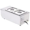 VEVOR Chocolate Tempering Machine, 9 Lbs 2 Tanks Chocolate Melting Pot with TEMP Control 86~185℉, 800W Stainless Steel Electric Commercial Food Warmer