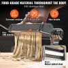 VEVOR Pasta Maker Machine, 9 Adjustable Thickness Settings Noodles Maker, Stainless Steel Noodle Rollers and Cutter, Manual Hand Press, Pasta Making K