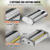 VEVOR Electric Pasta Maker Machine, 9 Adjustable Thickness Settings Noodles Maker, Stainless Steel Noodle Rollers and Cutter, Pasta Making Kitchen Too