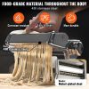 VEVOR Electric Pasta Maker Machine, 9 Adjustable Thickness Settings Noodles Maker, Stainless Steel Noodle Rollers and Cutter, Pasta Making Kitchen Too