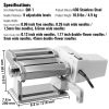 VEVOR Electric Pasta Maker Machine, 9 Adjustable Thickness Settings Noodles Maker, Stainless Steel Noodle Rollers and Cutter, Pasta Making Kitchen Too