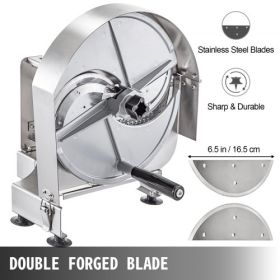 VEVOR Commercial Vegetable Slicer, 0.2-12mm Adjustable Thickness Manual Vegetable Slicer, Stainless Steel Multifunctional Commercial Manual Slicer, fo