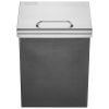 VEVOR Drop in Ice Chest, 14"L x 12"W x 18"H Stainless Steel Ice Cooler, Commercial Ice Bin with Hinged Cover, 40 qt Outdoor Kitchen Ice Bar, Drain-pip