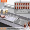 VEVOR Drop in Ice Chest, 14"L x 12"W x 18"H Stainless Steel Ice Cooler, Commercial Ice Bin with Cover, 40 qt Outdoor Kitchen Ice Bar, Drain-pipe and D