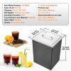VEVOR Drop in Ice Chest, 14"L x 12"W x 18"H Stainless Steel Ice Cooler, Commercial Ice Bin with Cover, 40 qt Outdoor Kitchen Ice Bar, Drain-pipe and D