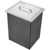 VEVOR Drop in Ice Chest, 14"L x 12"W x 18"H Stainless Steel Ice Cooler, Commercial Ice Bin with Cover, 40 qt Outdoor Kitchen Ice Bar, Drain-pipe and D