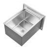 45.3 Qt Drop in Ice Chest Ice Cooler Ice Bin Stainless Steel 22"x17"x12"