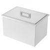 VEVOR 32 Quart Drop in Ice Chest Ice Cooler Ice Bin Stainless Steel 20"x14"x13"
