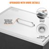 VEVOR Drop in Ice Chest, 22"L x 17"W x 12"H Stainless Steel Ice Cooler, Commercial Ice Bin with Cover, 40 qt Outdoor Kitchen Ice Bar, Drain-pipe and D