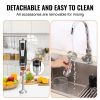 VEVOR Commercial Immersion Blender, 200 Watt 8-Speed Heavy Duty Immersion Blender, Stainless Steel Blade Copper Motor Hand Mixer, USB Charging Cable M