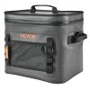 VEVOR Soft Cooler Bag, 24 Cans Soft Sided Cooler Bag Leakproof with Zipper, Waterproof Soft Cooler Insulated Bag, Lightweight & Portable Collapsible C