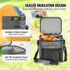 VEVOR Soft Cooler Bag, 30 Cans Soft Sided Cooler Bag Leakproof with Zipper, Waterproof Soft Cooler Insulated Bag, Lightweight & Portable Collapsible C