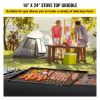 VEVOR Carbon Steel Griddle, 16" x 24" Griddle Flat Top Plate, Griddle for BBQ Charcoal/Gas Gril with 2 Handles, Rectangular Flat Top Grill with Extra
