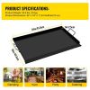 VEVOR Carbon Steel Griddle, 16" x 24" Griddle Flat Top Plate, Griddle for BBQ Charcoal/Gas Gril with 2 Handles, Rectangular Flat Top Grill with Extra