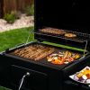 VEVOR Carbon Steel Griddle, 16" x 24" Griddle Flat Top Plate, Griddle for BBQ Charcoal/Gas Gril with 2 Handles, Rectangular Flat Top Grill with Extra