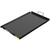 VEVOR Carbon Steel Griddle, 16" x 24" Griddle Flat Top Plate, Griddle for BBQ Charcoal/Gas Gril with 2 Handles, Rectangular Flat Top Grill with Extra