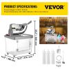 VEVOR 110V Commercial Ice Crusher 440LBS/H, ETL Approved 300W Electric Snow Cone Machine with Dual Blades, Stainless Steel Shaved Ice Machine with Saf