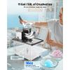 Commercial Ice Crusher 661LBS/H Electric Snow Cone Maker Shaved Ice Black
