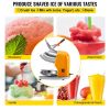 VEVOR 110V Electric Ice Shaver Crusher,300W 1450 RPM Snow Cone Maker Machine with Dual Stainless Steel Blades 210LB/H, Shaved Ice Machine with Ice Pla