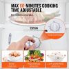 VEVOR Electric Food Steamer, 7.4Qt/7L Electric Vegetable Steamer with 2-Tier Stackable Trays, 800W Food-Grade Food Steamer for Cooking with 60-Min Tim