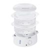 VEVOR Electric Food Steamer, 7.4Qt/7L Electric Vegetable Steamer with 2-Tier Stackable Trays, 800W Food-Grade Food Steamer for Cooking with 60-Min Tim