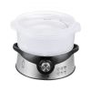 VEVOR Electric Food Steamer, 9.5Qt/9L Electric Vegetable Steamer with 3-Tier Stackable Trays, 800W Food-Grade Food Steamer for Cooking with 60-Min Tim