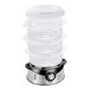 VEVOR Electric Food Steamer, 9.5Qt/9L Electric Vegetable Steamer with 3-Tier Stackable Trays, 800W Food-Grade Food Steamer for Cooking with 60-Min Tim
