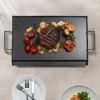 24x16 in Flat Top Griddle Carbon Steel Universal BBQ Grill Pan Cookware