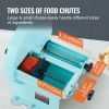 VEVOR Manual Vegetable Fruit Slicer, 0-0.5"/0-12mm Thickness Adjustable Commercial Slicer Machine, Double Feed Ports, Stainless Steel Blade Food Cutte