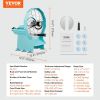 VEVOR Manual Vegetable Fruit Slicer, 0-0.5"/0-12mm Thickness Adjustable Commercial Slicer Machine, Double Feed Ports, Stainless Steel Blade Food Cutte
