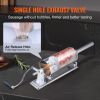 VEVOR Manual Sausage Stuffer, 2.5 L / 6 LBS Horizontal Sausage Machine with U-type Clamp, Made of Food-Grade Stainless Steel, Includes 8 Stuffing Tube