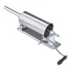 VEVOR Manual Sausage Stuffer, 2.5 L / 6 LBS Horizontal Sausage Machine with U-type Clamp, Made of Food-Grade Stainless Steel, Includes 8 Stuffing Tube