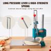 VEVOR Manual Pizza Dough Press Machine, 9.5inch/24cm Household Pizza Pastry, Stainless Steel Pizza Presser, Commercial Chapati Sheet Pizza Crust Press