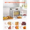 8 Trays Food Dehydrator Machine Stainless Steel 400W Jerky Meat Fruit Drying