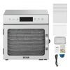 8 Trays Food Dehydrator Machine Stainless Steel 400W Jerky Meat Fruit Drying