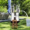 VEVOR Moonshine Still Water Alcohol Distiller 8Gal w/Thumper Keg & 8W Water Pump