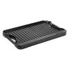 14x8.5 inch Reversible Grill Griddle Pre-Seasoned BBQ Pan Cast Iron Black