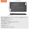 VEVOR Reversible Grill/Griddle, 9.7"x16.7" Pre-Seasoned Cast Iron Griddle, Rectangular Double Burner Griddle Pan, Non-Stick Family Pan Cookware with H