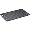 VEVOR Reversible Grill/Griddle, 9.7"x16.7" Pre-Seasoned Cast Iron Griddle, Rectangular Double Burner Griddle Pan, Non-Stick Family Pan Cookware with H