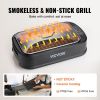 VEVOR Smokeless Indoor Grill, 110 sq.in 1500W Electric BBQ Grill with Non-Stick Surface, Adjustable Temperature, Turbo Smoke Extractor, Detachable Dis