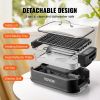 VEVOR Smokeless Indoor Grill, 110 sq.in 1500W Electric BBQ Grill with Non-Stick Surface, Adjustable Temperature, Turbo Smoke Extractor, Detachable Dis