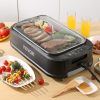 VEVOR Smokeless Indoor Grill, 110 sq.in 1500W Electric BBQ Grill with Non-Stick Surface, Adjustable Temperature, Turbo Smoke Extractor, Detachable Dis