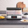 VEVOR Food Dehydrator Machine, 5-Tray Fruit Dehydrator, 300W Electric Food Dryer w/ Digital Adjustable Timer & Temperature for Jerky, Herb, Meat, Beef