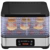 VEVOR Food Dehydrator Machine, 5-Tray Fruit Dehydrator, 300W Electric Food Dryer w/ Digital Adjustable Timer & Temperature for Jerky, Herb, Meat, Beef