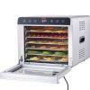 VEVOR Food Dehydrator Machine, 6 Stainless Steel Trays, 700W Electric Food Dryer w/ Digital Adjustable Timer & Temperature for Jerky, Herb, Meat, Beef