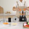 VEVOR Food Processor, 7-Cup Vegetable Chopper for Chopping, Mixing, Slicing, and Kneading Dough, 350 Watts Stainless Steel Blade Professional Electric