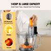 VEVOR Food Processor, 14-Cup Vegetable Chopper for Chopping, Mixing, Slicing, and Kneading Dough, 600 Watts Stainless Steel Blade Professional Electri